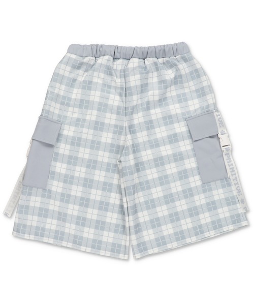 DARRDY（ダーディー）の「【DARRDY/ダーディー】チェック柄ジャージハーフパンツ/セットアップ対応（その他パンツ・レディース・ブラック/サックスブルー・ONESIZE）」の10枚目の写真