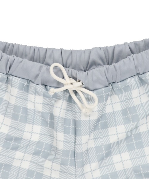 DARRDY（ダーディー）の「【DARRDY/ダーディー】チェック柄ジャージハーフパンツ/セットアップ対応（その他パンツ・レディース・ブラック/サックスブルー・ONESIZE）」の11枚目の写真