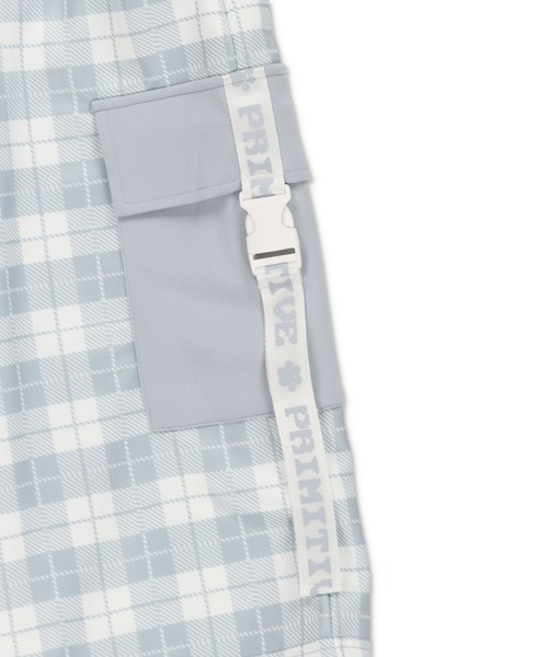 DARRDY（ダーディー）の「【DARRDY/ダーディー】チェック柄ジャージハーフパンツ/セットアップ対応（その他パンツ・レディース・ブラック/サックスブルー・ONESIZE）」の12枚目の写真