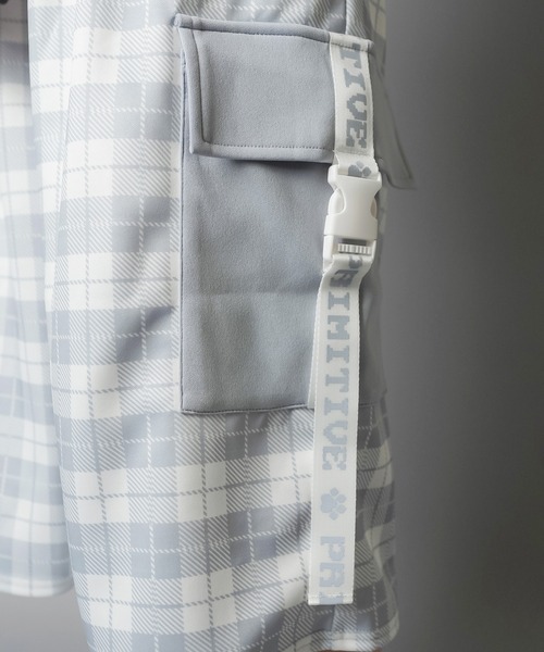 DARRDY（ダーディー）の「【DARRDY/ダーディー】チェック柄ジャージハーフパンツ/セットアップ対応（その他パンツ・レディース・ブラック/サックスブルー・ONESIZE）」の18枚目の写真