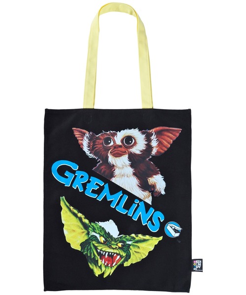 MEDICOM TOY(メディコムトイ)の「MLE GREMLINS 「GREMLINS」TOTE BAG(トートバッグ・メンズ・ブラック/ピンク/グリーン・FREE)」の1枚目の写真