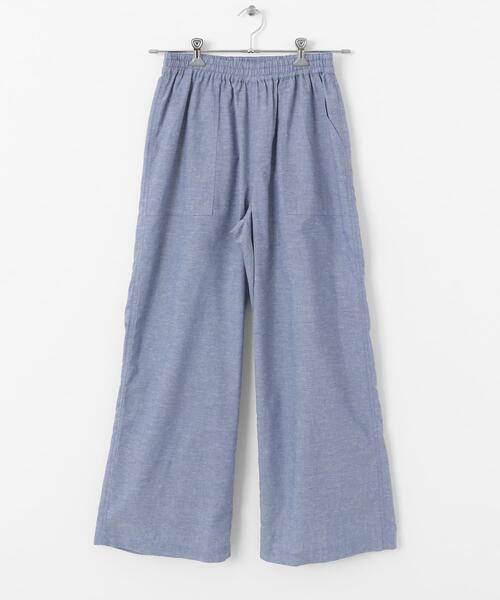 URBAN RESEARCH Sonny Label（アーバンリサーチサニーレーベル）の「『UR TECH 高機能リネン』リネン混ベイカーイージーパンツ（その他パンツ・レディース・チャコールグレー/ブルー/ブラック・36/38）」の15枚目の写真