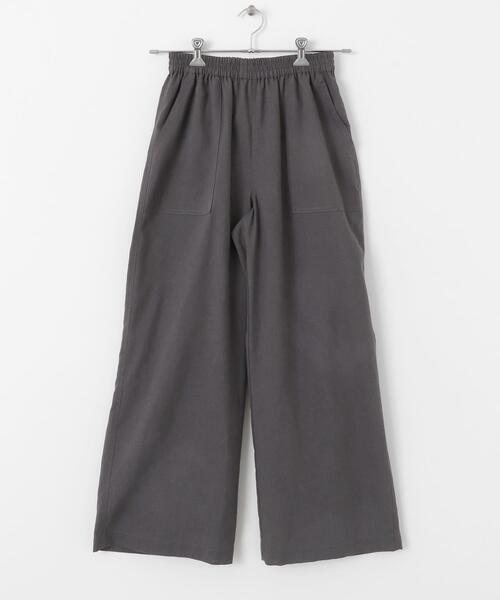 URBAN RESEARCH Sonny Label（アーバンリサーチサニーレーベル）の「『UR TECH 高機能リネン』リネン混ベイカーイージーパンツ（その他パンツ・レディース・チャコールグレー/ブルー/ブラック・36/38）」の7枚目の写真