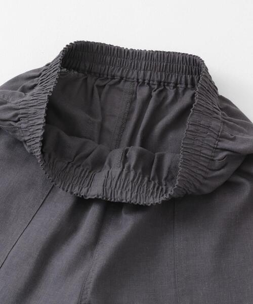URBAN RESEARCH Sonny Label（アーバンリサーチサニーレーベル）の「『UR TECH 高機能リネン』リネン混ベイカーイージーパンツ（その他パンツ・レディース・チャコールグレー/ブルー/ブラック・36/38）」の8枚目の写真