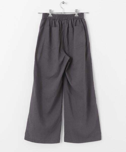 URBAN RESEARCH Sonny Label（アーバンリサーチサニーレーベル）の「『UR TECH 高機能リネン』リネン混ベイカーイージーパンツ（その他パンツ・レディース・チャコールグレー/ブルー/ブラック・36/38）」の10枚目の写真