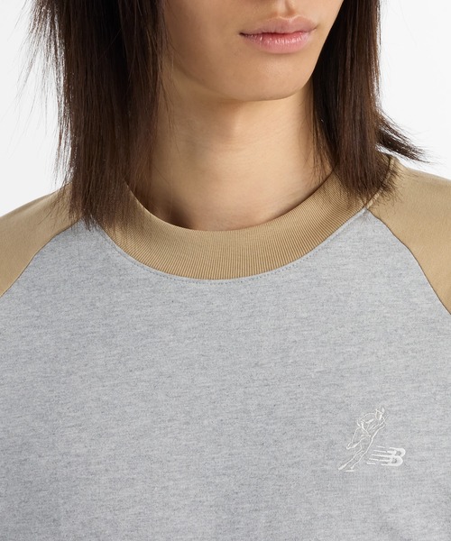 NEW BALANCE（ニューバランス）の「大谷翔平 ラグランショートスリーブTシャツ（Tシャツ/カットソー・メンズ・ブラック/インディゴブルー/ベージュ・X-LARGE/LARGE/MEDIUM/SMALL/XX-LARGE）」の14枚目の写真