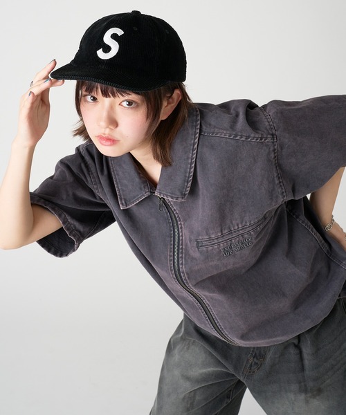 kutir（クティール）の「VINTAGE LIKE DRAW CORD SHORT ZIP SHIRT/ヴィンテージライクドローコードショートジップシャツ（シャツ/ブラウス・メンズ・グレー/ブラック/ネイビー/ボルドー・MEDIUM/LARGE）」の3枚目の写真