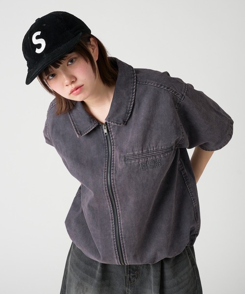 kutir（クティール）の「VINTAGE LIKE DRAW CORD SHORT ZIP SHIRT/ヴィンテージライクドローコードショートジップシャツ（シャツ/ブラウス・メンズ・グレー/ブラック/ネイビー/ボルドー・MEDIUM/LARGE）」の16枚目の写真