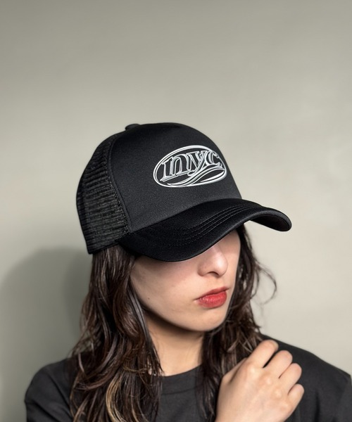COACH ロゴキャップ ブラック/ブルー O/S コーチ COACH コーチ 帽子 COACH アウトレット エンブロイダリー