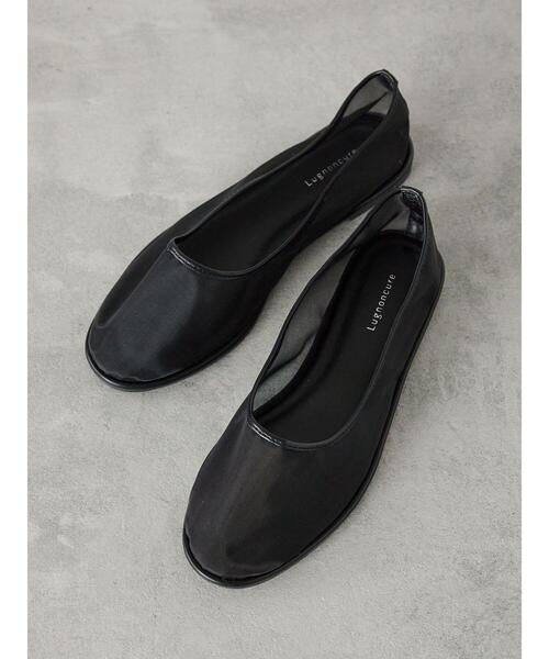 Lugnoncure（ルノンキュール）の「メッシュフラットシューズ《2025summer catalog item》（その他シューズ・レディース・ブラック/オフホワイト/ベージュ・M/L）」の2枚目の写真