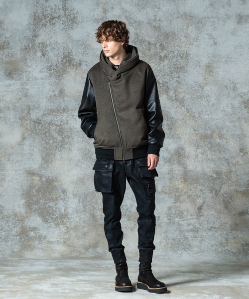 glamb（グラム）の「Carol Stadium Jumper / キャロルスタジアムジャンパー（スタジャン・メンズ・グレー/ブルー/ブラック・S/M/L）」の13枚目の写真