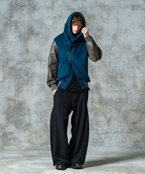 glamb（グラム）の「Carol Stadium Jumper / キャロルスタジアムジャンパー（スタジャン・メンズ・グレー/ブルー/ブラック・S/M/L）」の14枚目の写真