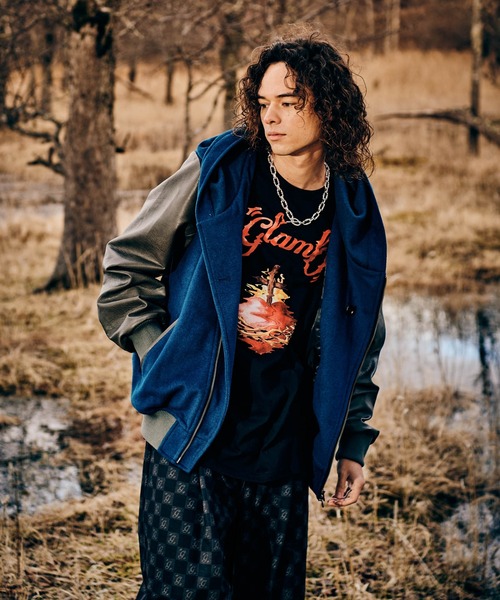 glamb（グラム）の「Carol Stadium Jumper / キャロルスタジアムジャンパー（スタジャン・メンズ・グレー/ブルー/ブラック・S/M/L）」の18枚目の写真