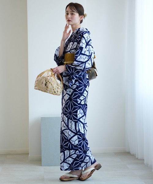 ★専用★美品 浴衣 有松絞り バチ衿 紺 麻の葉 身丈155cm お洒落 夏 楽天市場】お仕立て上がり絞り浴衣単品「麻の葉 紺」有松絞り