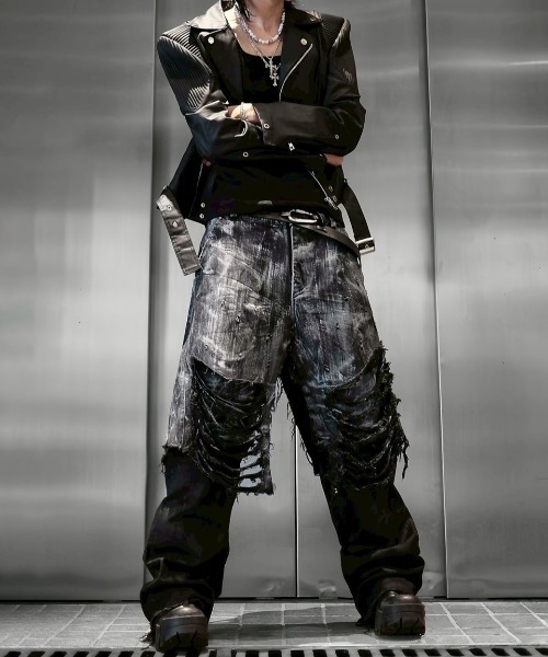 RICH（リッチ）の「【RICH】Smoke Denim Layered Jeans / 【リッチ