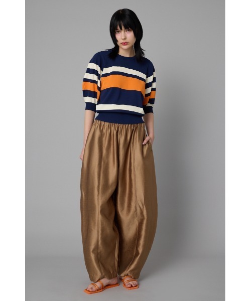 HeRIN.CYE(ヘリンドットサイ)の「Border knit tops ボーダーニットトップス(Tシャツ/カットソー・レディース・ブラウン/ネイビー/オフホワイト・FREE)」の11枚目の写真