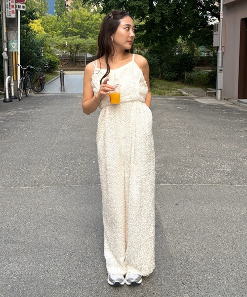 セール】shaggy all in one dress / シャギーオールインワン