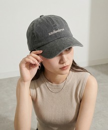 ＆soiree（アンドソワレ）の「&soiree 刺繍ロゴキャップ（プレーン・ピグメント）（キャップ）」