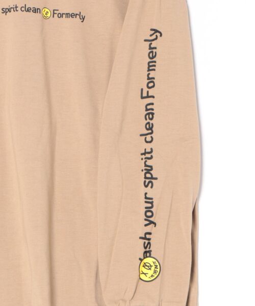 NO WAY（ノーウェイ）の「/天竺　プリントTシャツ（Tシャツ/カットソー・メンズ・ピンク/ブラック/ベージュ/ホワイト・LARGE/MEDIUM）」の5枚目の写真