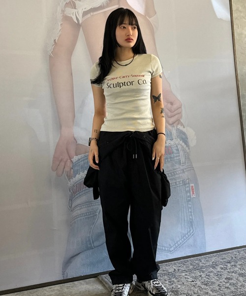 ◎SCULPTOR◎★人気★ Archive Pigment Baby Tee ☆SCULPTOR☆送料込み☆韓国☆大人気☆Archive Pigment Baby Tee