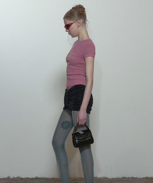 SCULPTOR（スカルプター）の「Archive Pigment Baby Tee（Tシャツ/カットソー・レディース・ブラウン/ピンク/ブルー/アイボリー・SMALL/LARGE/X-SMALL/MEDIUM）」の7枚目の写真