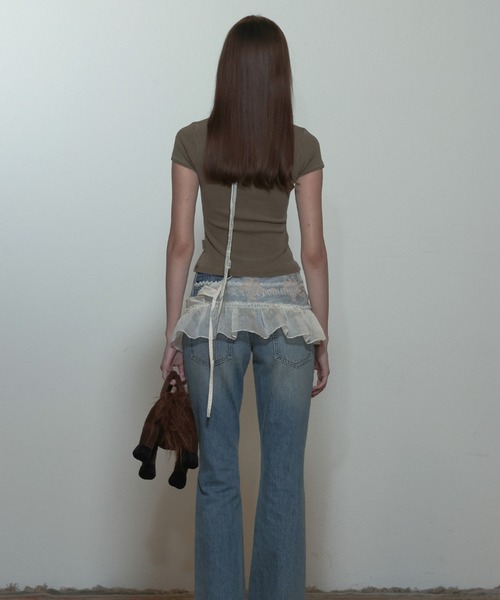 SCULPTOR（スカルプター）の「Archive Pigment Baby Tee（Tシャツ/カットソー・レディース・ブラウン/ピンク/ブルー/アイボリー・SMALL/LARGE/X-SMALL/MEDIUM）」の11枚目の写真