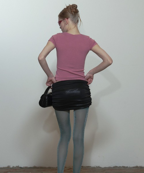 SCULPTOR（スカルプター）の「Archive Pigment Baby Tee（Tシャツ/カットソー・レディース・ブラウン/ピンク/ブルー/アイボリー・SMALL/LARGE/X-SMALL/MEDIUM）」の8枚目の写真