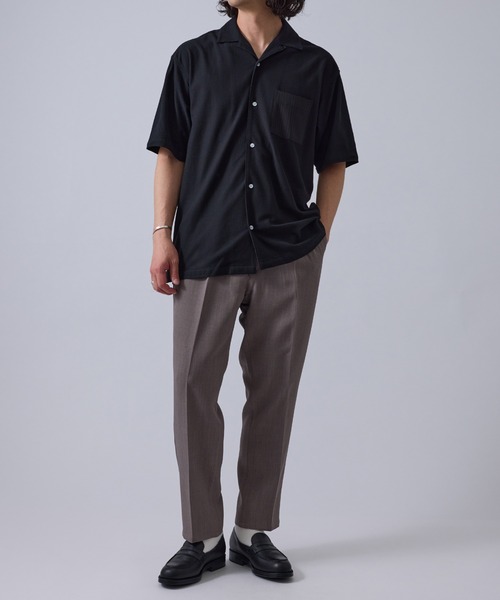  j.n.r.d（ジェー・エヌ・アール・ディー）の「j.n.r.d/ポップコーンカチオンオープンカラーシャツ（シャツ/ブラウス・メンズ・ホワイト/ブラック・LL/M/S/L）」の15枚目の写真