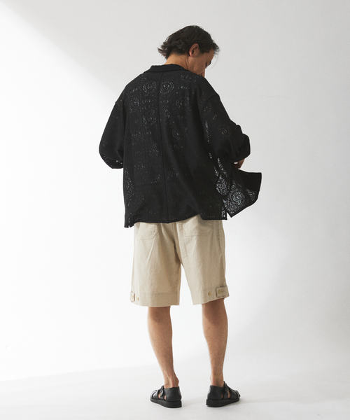 JOURNAL STANDARD relume(ジャーナルスタンダード レリューム)の「HOUSE HOLD / ハウスホールド コットンリネン ベイカーショーツ(その他パンツ・メンズ・ブラック/アイボリー/カーキ・SMALL/MEDIUM/LARGE)」の16枚目の写真