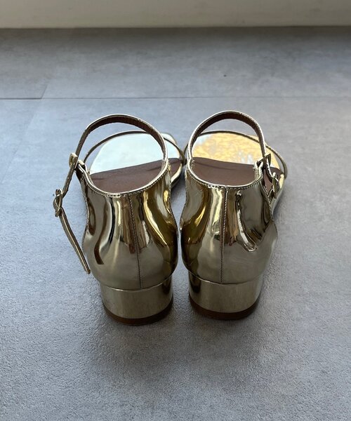 DouDou（ドゥドゥ）の「スクエアストラップサンダル（ブーツ・レディース・シルバー/ブラック/ゴールド・23cm/23.5cm/24cm）」の18枚目の写真