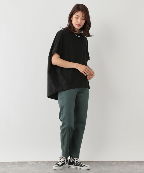 FOUND GOOD（ファウンドグッド）の「タキノウBACKキリカエFS（Tシャツ/カットソー・レディース・ベージュ/ブラック/ブルー系5/ホワイト系5・S/M/L）」の9枚目の写真