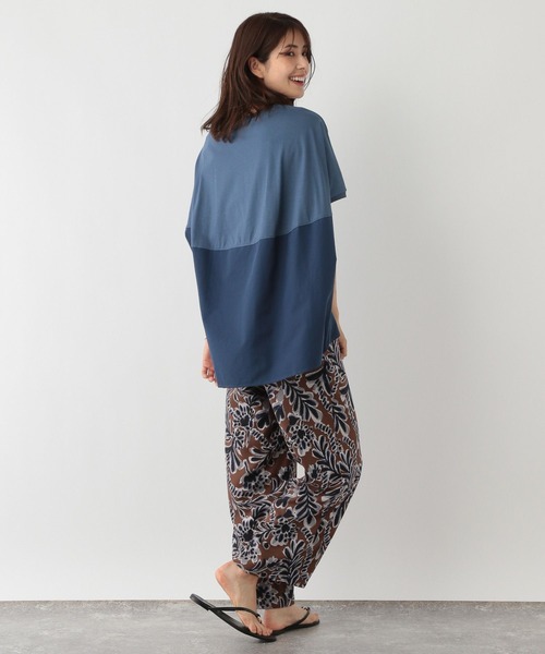 FOUND GOOD（ファウンドグッド）の「タキノウBACKキリカエFS（Tシャツ/カットソー・レディース・ベージュ/ブラック/ブルー系5/ホワイト系5・S/M/L）」の14枚目の写真