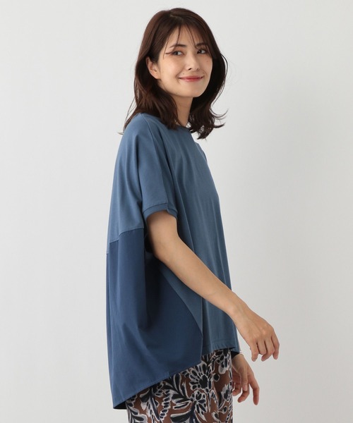 FOUND GOOD（ファウンドグッド）の「タキノウBACKキリカエFS（Tシャツ/カットソー・レディース・ベージュ/ブラック/ブルー系5/ホワイト系5・S/M/L）」の15枚目の写真