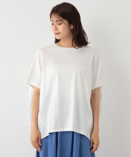 FOUND GOOD（ファウンドグッド）の「タキノウBACKキリカエFS（Tシャツ/カットソー・レディース・ベージュ/ブラック/ブルー系5/ホワイト系5・S/M/L）」の17枚目の写真