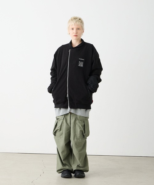 VIRGOwearworks（ヴァルゴウェアワークス）の「STORM BREAKER VA-1（MA-1・レディース・ブラック/チャコールグレー/オリーブドラブ・2/3/4）」の18枚目の写真