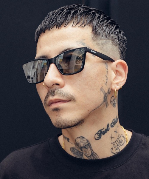 Subciety（サブサエティ）の「Sunglass-Duckey-（サングラス・メンズ・ブラウン/ブラック系その他2/ブラック系その他/ブラック×ブルー・FREE）」の3枚目の写真