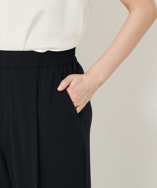 abahouse mavie(アバハウスマヴィ)の「【2点セットアップ/エニデイカセット・サマー】ジョーゼット ブラウス&パンツセット(シャツ/ブラウス・レディース・ブラック/ダークネイビー・38/36/40)」の22枚目の写真