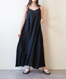 シンプルフレア キャミソールワンピース