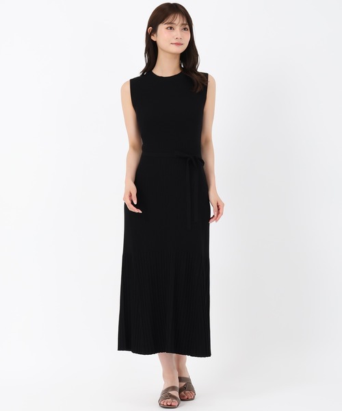 MISCH MASCH(ミッシュマッシュ)の「セミフレアリブニットワンピース(ワンピース・レディース・ブラック/ブラウン・フリ-)」の15枚目の写真