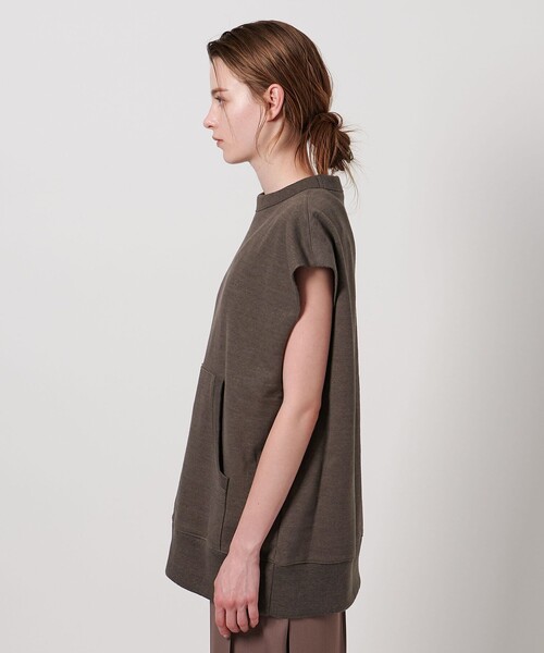 ASTRAET（アストラット）の「＜ASTRAET＞ウラケ クルーネック ノースリーブスウェット UNISEX（スウェット・レディース・ダークブラウン/ライトグレー・FREE）」の17枚目の写真