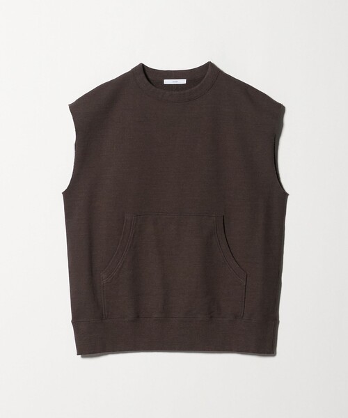 ASTRAET（アストラット）の「＜ASTRAET＞ウラケ クルーネック ノースリーブスウェット UNISEX（スウェット・レディース・ダークブラウン/ライトグレー・FREE）」の15枚目の写真