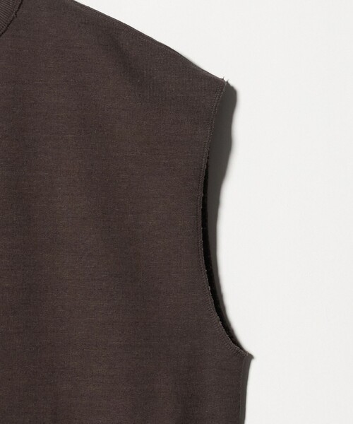 ASTRAET（アストラット）の「＜ASTRAET＞ウラケ クルーネック ノースリーブスウェット UNISEX（スウェット・レディース・ダークブラウン/ライトグレー・FREE）」の12枚目の写真