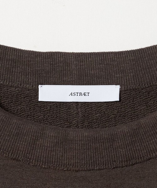 ASTRAET（アストラット）の「＜ASTRAET＞ウラケ クルーネック ノースリーブスウェット UNISEX（スウェット・レディース・ダークブラウン/ライトグレー・FREE）」の4枚目の写真