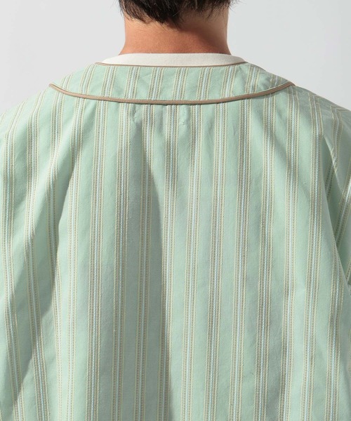 niko and...(ニコアンド)の「ストライプベースボールシャツ(シャツ/ブラウス・メンズ・ライトグリーン/オフホワイト・LARGE/MEDIUM)」の20枚目の写真