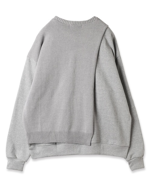 DISCOVERED(ディスカバード)の「MIX KNIT CUTSEWN(ニット/セーター・メンズ・グレー/ブラック・3/1)」の12枚目の写真