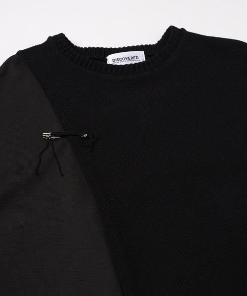 DISCOVERED(ディスカバード)の「MIX KNIT CUTSEWN(ニット/セーター・メンズ・グレー/ブラック・3/1)」の13枚目の写真