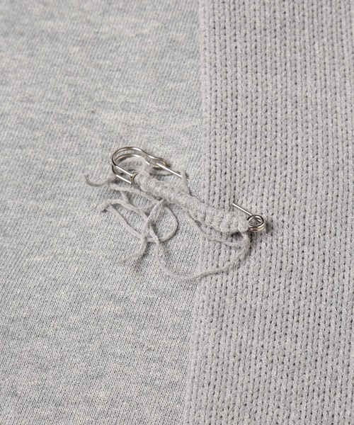 DISCOVERED(ディスカバード)の「MIX KNIT CUTSEWN(ニット/セーター・メンズ・グレー/ブラック・3/1)」の18枚目の写真