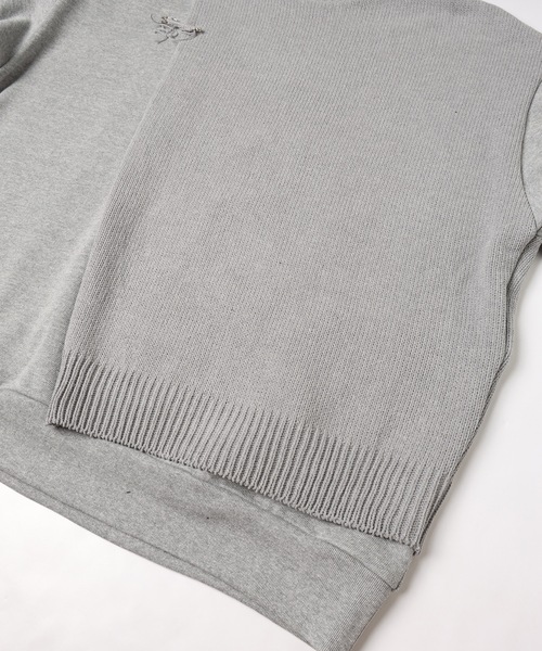 DISCOVERED(ディスカバード)の「MIX KNIT CUTSEWN(ニット/セーター・メンズ・グレー/ブラック・3/1)」の19枚目の写真