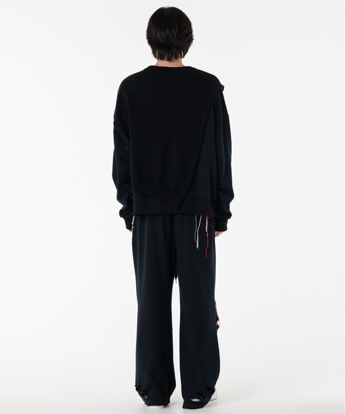 DISCOVERED(ディスカバード)の「MIX KNIT CUTSEWN(ニット/セーター・メンズ・グレー/ブラック・3/1)」の5枚目の写真