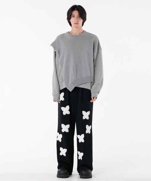 DISCOVERED(ディスカバード)の「MIX KNIT CUTSEWN(ニット/セーター・メンズ・グレー/ブラック・3/1)」の6枚目の写真